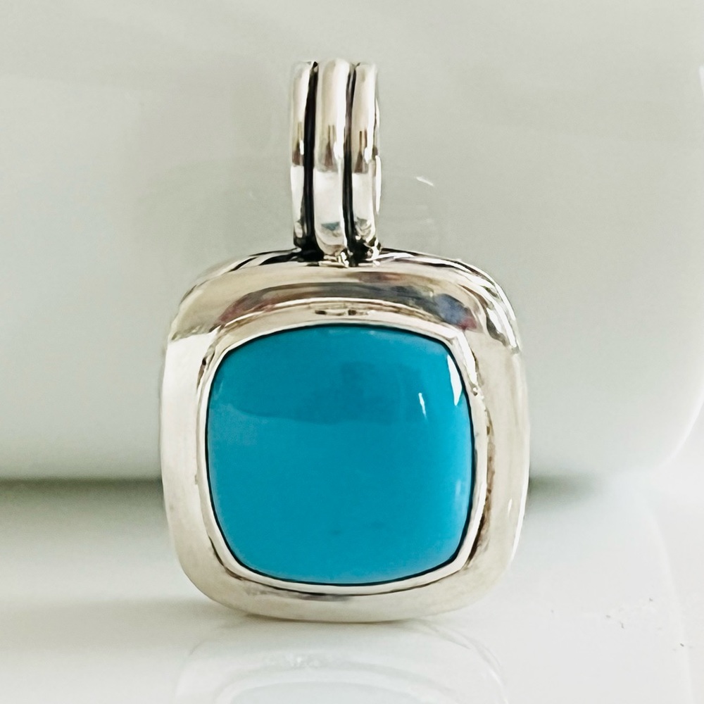 David Yurman Turquoise Pendant Necklace - Picture 5 of 12
